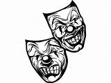 Clown Gangster Laugh Clipartmag sketch template