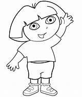 Dora Cartoons sketch template