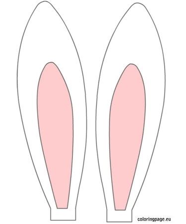 printable bunny ears pattern