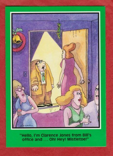The Far Side Christmas Greeting Card Office Party Vintage 1981 Gary