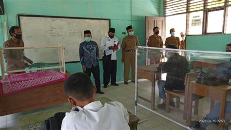 sekretaris komisi iv dprd inhil tinjau proses pembelajaran tatap muka