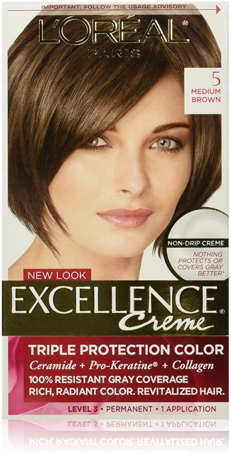 loreal paris excellence creme permanent hair color  natural medium brown walmartcom