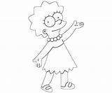 Simpson Lisa Coloring Pages Drawing Simpsons Drawings Bart Popular Paintingvalley Template sketch template