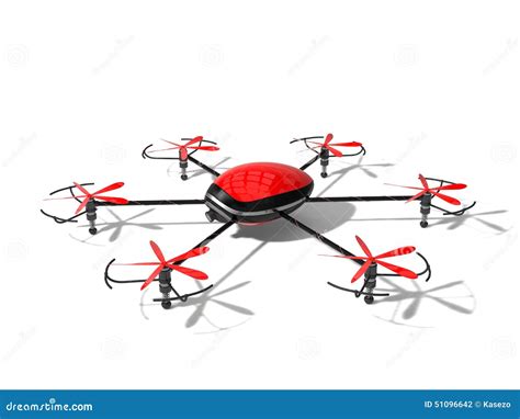 red drone concept stock illustration illustration  shadow