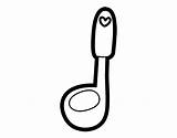 Coloring Ladle Coloringcrew sketch template