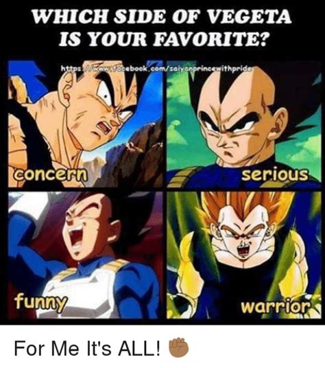 Which Side Of Vegeta Is Your Favorite Acebookcomsaiyan
