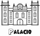 Palacio Dibujos Palacios Nacional Castillos Colorer Conmishijos sketch template