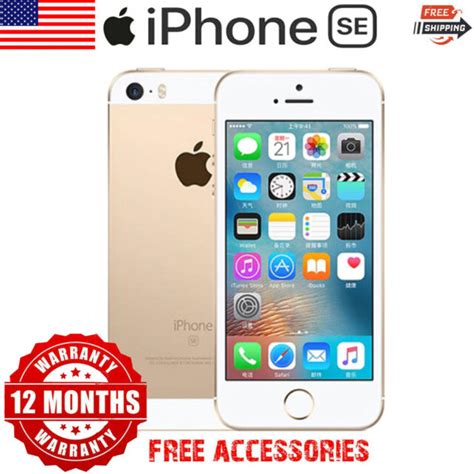Sealed Apple Iphone Se 64gb Unlocked Gold A1662 With 1 Year Warranty