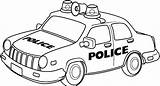 Car Coloring Police Pages sketch template