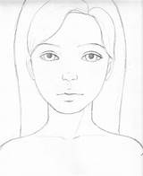 Face Easy Drawing Girl Beginners Drawings Pencil Copy Sketches Sketching Anime Simple Sketch Pretty Faces Draw Person Realistic Things Hair sketch template