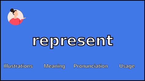 represent meaning  pronunciation youtube