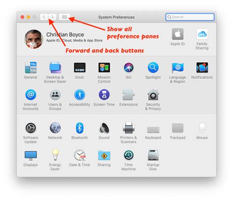 find  settings     macs system preferences  minute macman