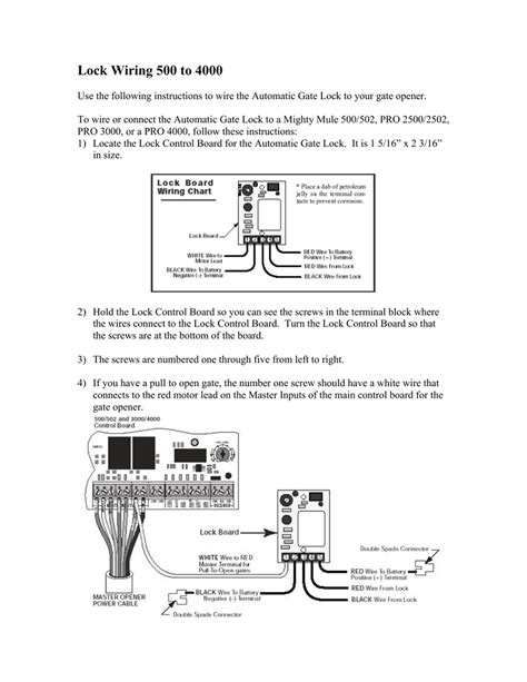 mighty mule  gate opener wiring diagram wiring diagram
