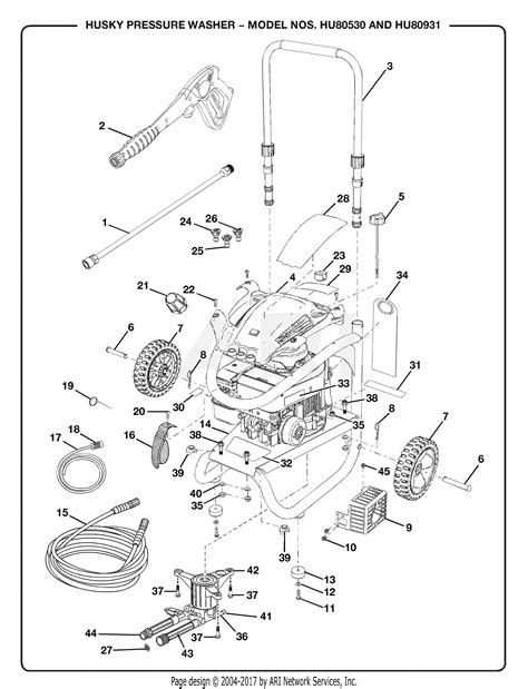 homelite hu pressure washer parts diagram  pressure washer