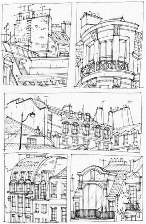 love  french paris sketches architecture drawing sketch book