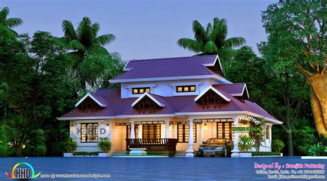 outstanding  bhk traditional kerala home kerala home design  floor plans  dream houses