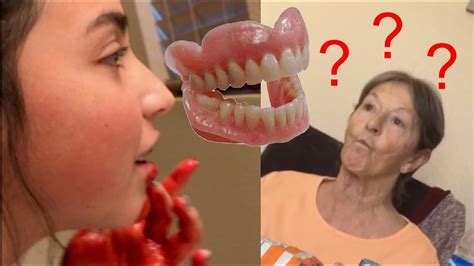my teeth fell out prank on grandma youtube