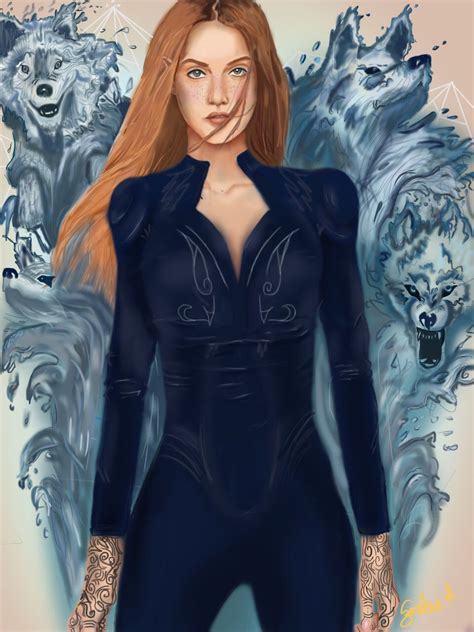 incredible feyre fan art capturing what she looks like is difficult but i think this one is the