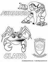 Allergy Superheroes Coloring Sheet Claws sketch template