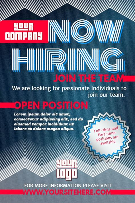 hiring poster design template click  customize hiring poster poster template  wanted ads