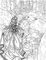Coloring Pages Forest Enchanted Adult Printable Renaissance Book Fantasy Colouring Fairy Magical Drawing Selina Amazon Adults Fenech Print Sheets Malvorlagen sketch template