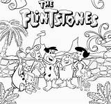 Flintstones Flintstone Caveman Fred Barney Coloringfree Kid sketch template