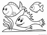 Pages Coloring Funny Fish Getcolorings sketch template