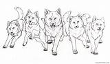 Wolf Pack Clipart Coloring Clip Pages Printable Sketch Wolfpack Deviantart Wolves Drawing Outline Group Coloring4free Sketches Print Dog Wallpaper Google sketch template