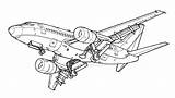 Plane 737 Urus Cessna Kleurplaat Kleurplaten Aircraft A380 Uitprinten Downloaden sketch template