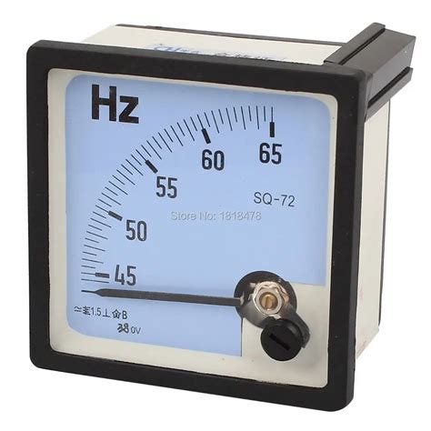 sq  hz frequency ac    analog panel meter  accuracy class tester mm