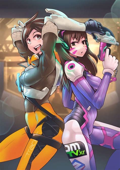 tracer and d va overwatch know your meme