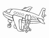Baggage Coloring Plane Carrying Coloringcrew sketch template