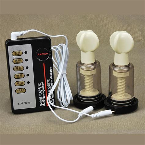 2019 electric shock suction cupping breast massager nipple