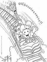 Ausmalen Coaster Roller Jahrmarkt Suzy Getdrawings Irena sketch template