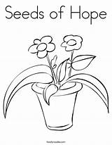 Coloring Hope Seeds Built California Usa sketch template