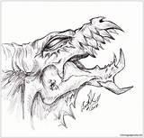 Dragon Evil Head Drawings Drawing Dragons Demon Pages Coloring Draw Draco Somnium Color Deviantart Tattoos Online Wolf Loading sketch template