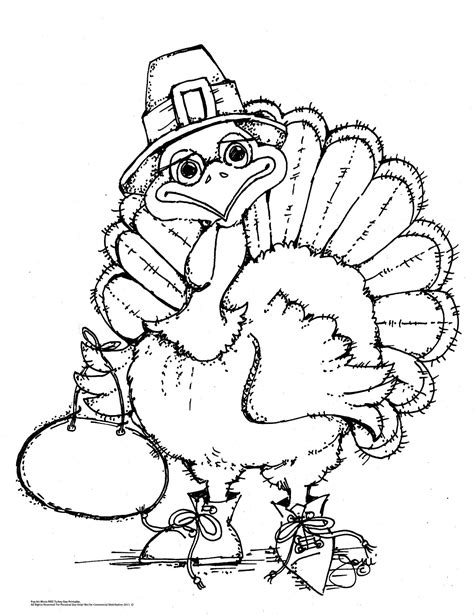 pop art minis  oldie   goodie  turkey time coloring page