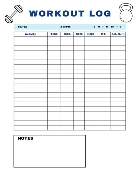 simple exercise log template ubicaciondepersonascdmxgobmx