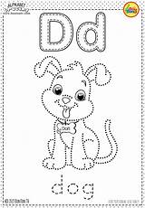 Coloring Pages Tracing Alphabet Preschool Worksheets Kids Points Dog Printables Abc Color Toddlers Kindergarten Print Letters Activities Toddler Bontontv Learning sketch template