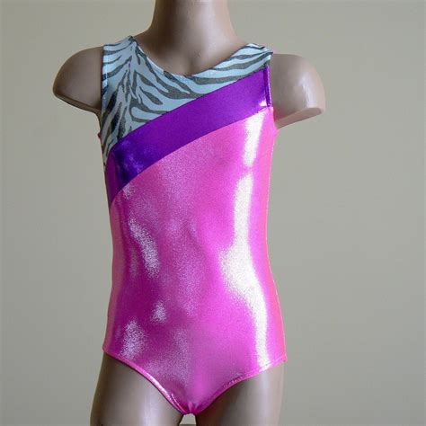 Gymnastic Dance Leotard Shimmery Hot Pink With Shiny By Sendesigne
