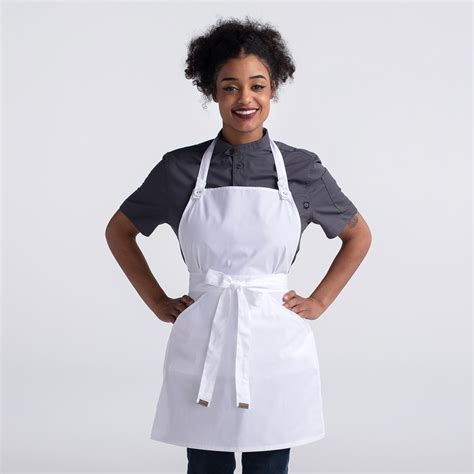 womens designer bib apron cw chefwear