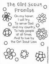Scout Girl Coloring Promise Printable Pages Law Daisy Brownie Printables Scouts Sheet Country Bookmark Print Girls Petals Sheets Color Activities sketch template
