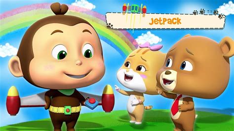 desenho animado jetpack para crianças crianças de vídeo