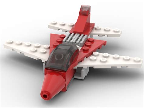 lego moc mini plane  venenzo rebrickable build  lego