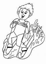 Coloring Water Pages Hazard Ben Skiing Kids Clipart Popular Library sketch template