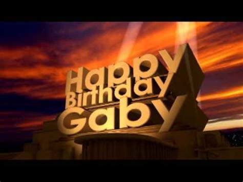 happy birthday gaby youtube
