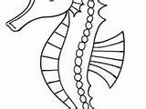 Seahorse Patterns Coloring sketch template