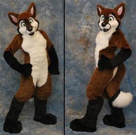 furry wolf fox fursuit mascot costume plush adult size