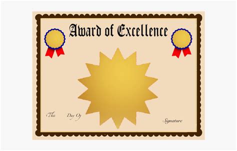 clip art award templates  award  excellence certificate