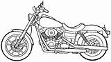Coloring Motorcycle Pages Printable Popular sketch template